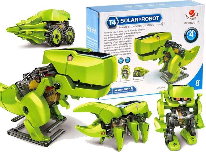 Mamido Solární robot dinosaurus 4v1 ZA1082 - obrázek 1