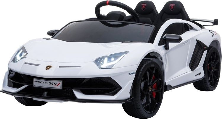 Mamido  Dětské elektrické autíčko Lamborghini Aventador bílé  4123 - obrázek 1