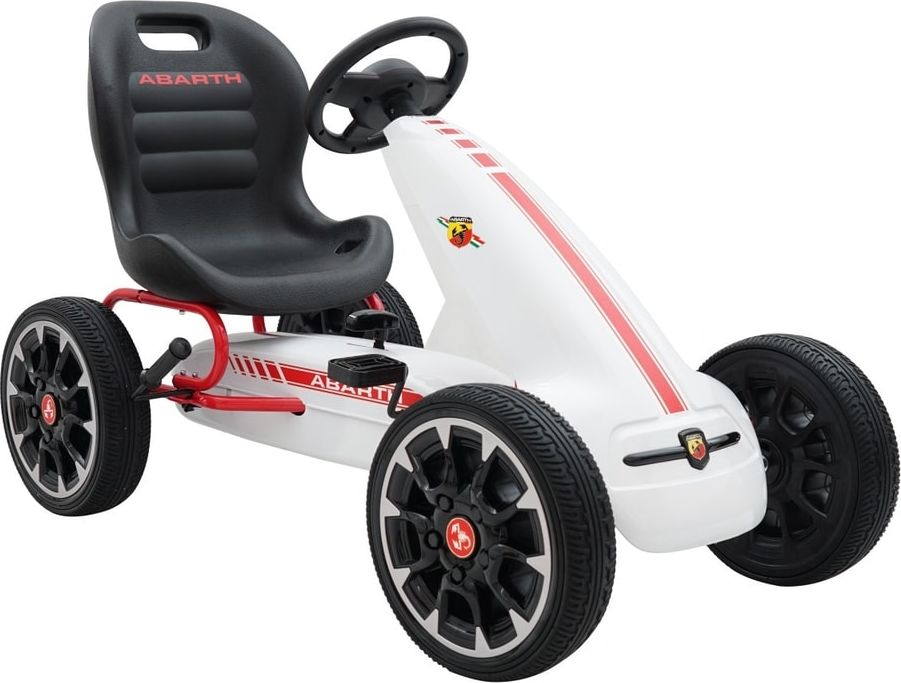 Mamido ABARTH šlapací motokára bílá R-9388A.BIA - obrázek 1