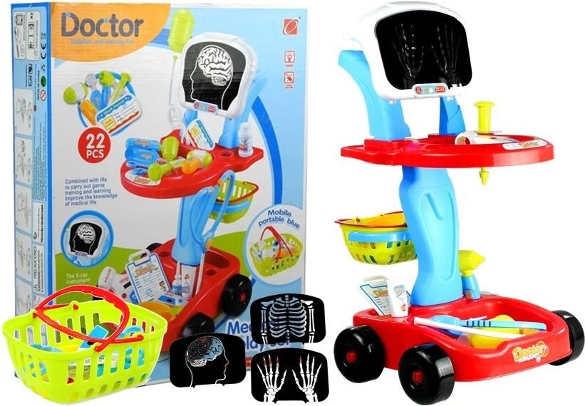 Mamido Lékařský vozík s výbavou L2149 - obrázek 1