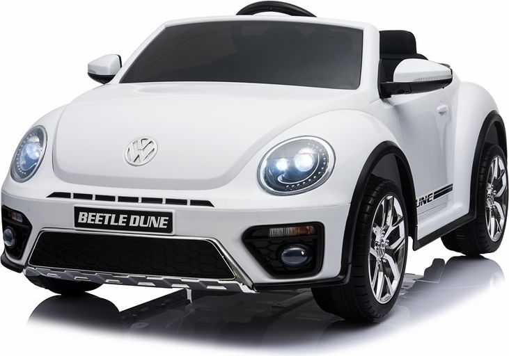 Mamido Dětské elektrické auto Volkswagen Beetle Dune bílé L-3276 - obrázek 1