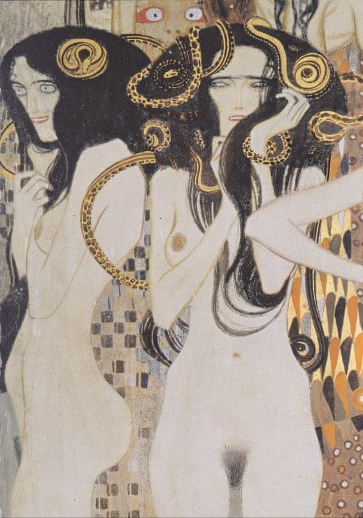 Grafika Puzzle 1000 dílků Gustav Klimt : Les Gorgones - 1902 - obrázek 1