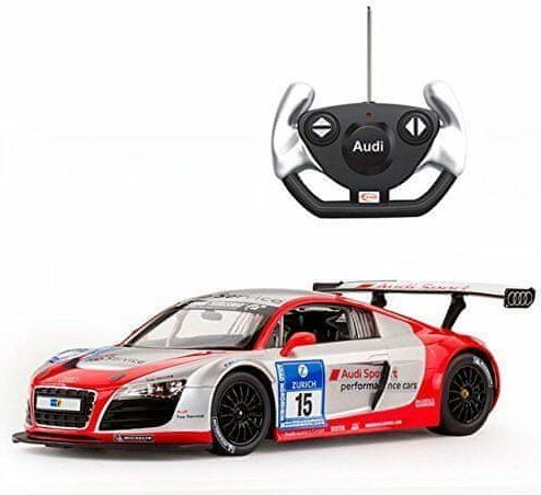 COIL Audi r8 lms výkon 1:14 červeno-stříbrná dálkově ovládané auto - obrázek 1
