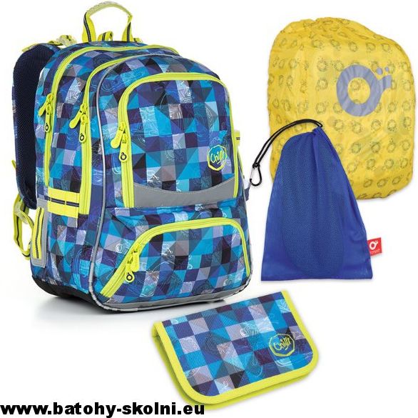 Školní batoh Topgal 4 dílní set Large CHI 870 D Motorka - Doprava Zdarma - obrázek 1