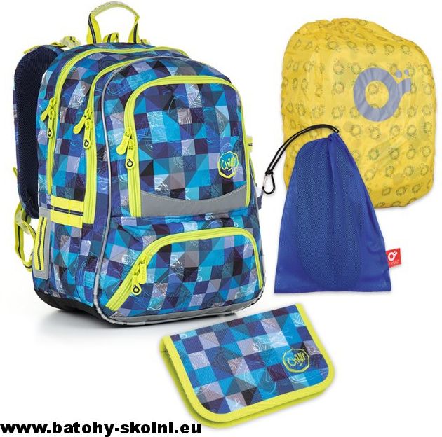 Školní batoh Topgal 4 dílní set Large CHI 870 D Motorka - Doprava Zdarma - obrázek 2