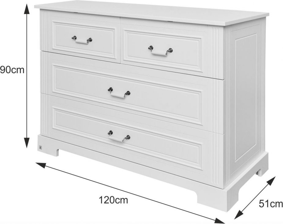 Dětský pokoj INES WHITE postýlka 120x60 cm - obrázek 12