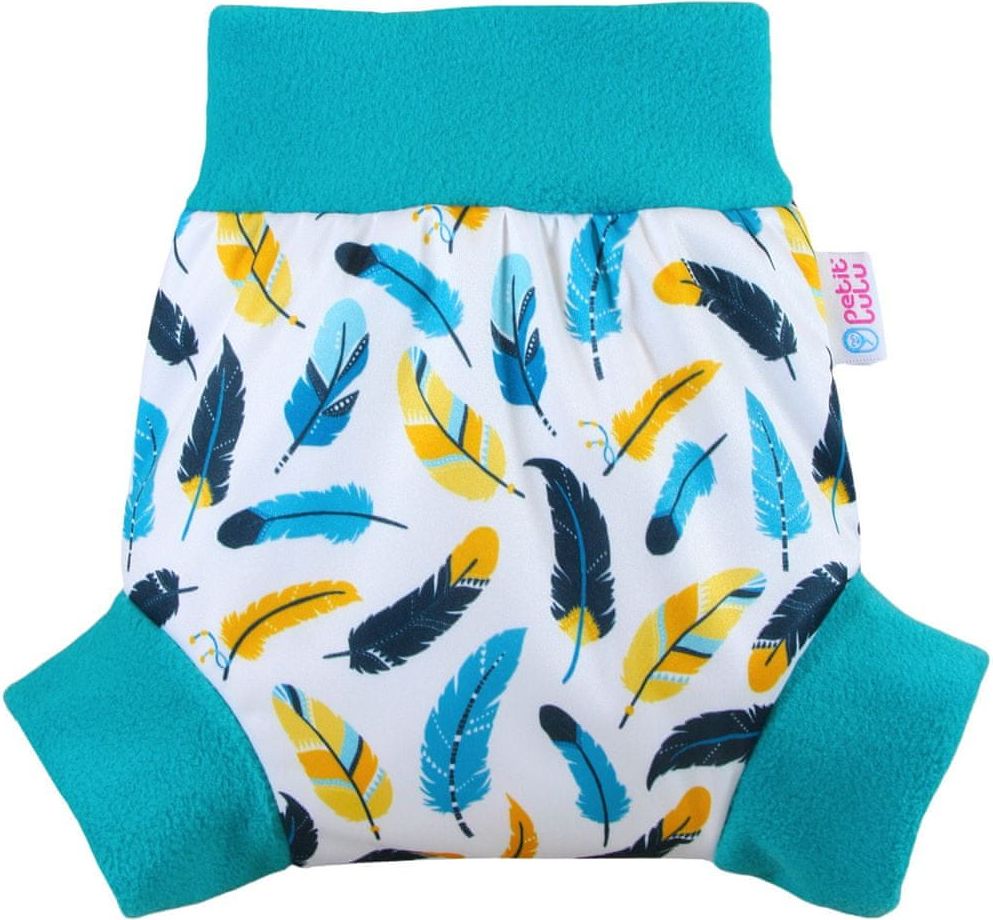 Petit Lulu Pull-up svrchní kalhotky L tyrkysová peříčka - obrázek 1