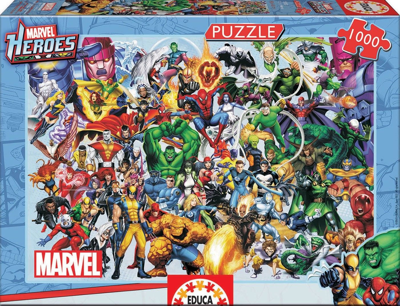 Educa Hrdinové Marvel +lepidlo 1000 dílků - obrázek 2