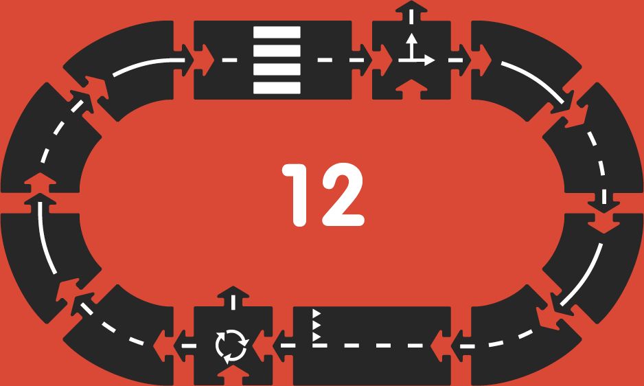 WAYTOPLAY silnice RINGROAD 12 kusů - obrázek 2