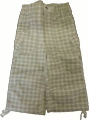 Kalhoty kojenecké letní - VZOR světlé khaki - vel.68 - obrázek 1