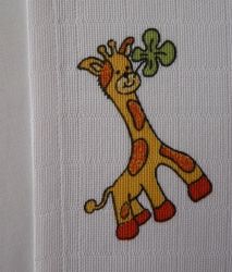 Plena potisk bavlna - ŽIRAFKY - Libštátské závody - 70x70cm - obrázek 1