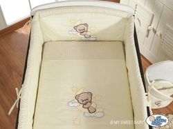 Souprava do postýlky 3-díl - DOBROU NOC smetanová - My sweet Baby - obrázek 1