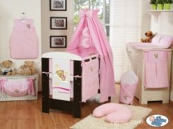 Rychlozavinovačka bavlna  - DOBROU NOC růžová - My Sweet Baby - 75x75cm        s výztuží / bez výztuže s výztuží - obrázek 2