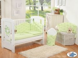 Deka dětská CHIC - SRDCE zelená - My Sweet Baby - 72x100cm - obrázek 2