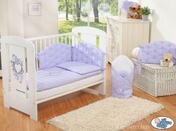 Deka dětská CHIC - SRDCE fialová - My Sweet Baby - 72x100cm - obrázek 2