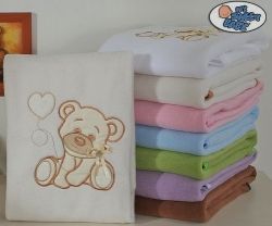 Deka dětská -  MÉĎA S MAŠLÍ smetanová - My Sweet Baby -  72x100cm - obrázek 1