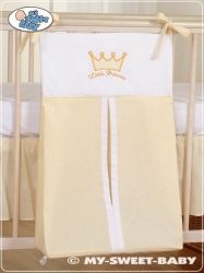 Kapsář na pleny - KORUNA smetanový výšivka nápis Little Princess (pro holčičky) - obrázek 1
