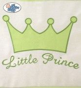 Kapsář na pleny - KORUNA zelený výšivka nápis Little Princess (pro holčičky) - obrázek 3