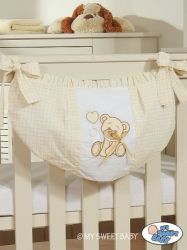 Kapsář na hračky MÉĎA S MAŠLÍ - bílý - My Sweet Baby - 30x60cm - obrázek 1