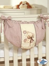 Kapsář na hračky MÉĎA S MAŠLÍ - smetanový s hnědou - My Sweet Baby - 30x60cm - obrázek 1