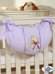 Kapsář na hračky MÉĎA S MAŠLÍ - fialový - My Sweet Baby - 30x60cm - obrázek 1