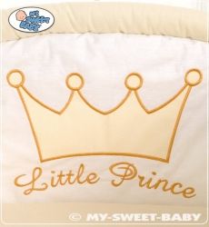 Koš proutěný s boudičkou a výbavou - KORUNA smetanový - My Sweet Baby       varianta výšivky LITTLE PRINCESS (pro holčičku) - obrázek 4