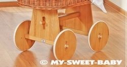 Koš proutěný s boudičkou a výbavou - KORUNA Little Princess růžový - My Sweet Baby - obrázek 3