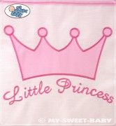 Koš proutěný s boudičkou a výbavou - KORUNA Little Princess růžový - My Sweet Baby - obrázek 5