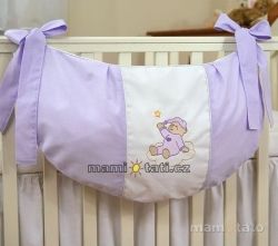 Kapsář na hračky - MamoTato - MRÁČEK fialový - 30x60cm - obrázek 1