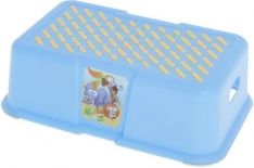 Stupátko dětské k umyvadlu a WC plast - SAFARI modré - obrázek 1