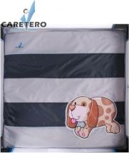 Ohrádka dětská Caretero - QUADRA šedá - 93x93cm - obrázek 2