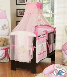 Moskytiéra nad postýlku šifonová - MÉĎA BARNABÁŠ růžová - obrázek 1