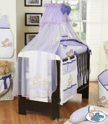 Moskytiéra nad postýlku šifonová - MÉĎA BARNABÁŠ fialová - obrázek 1