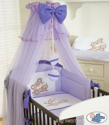 Moskytiéra nad postýlku šifonová - MÉĎA BARNABÁŠ fialová - obrázek 2