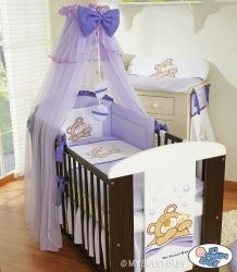 Moskytiéra nad postýlku šifonová - MÉĎA BARNABÁŠ fialová - obrázek 3