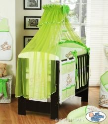 Moskytiéra nad postýlku šifonová - MÉĎA BARNABÁŠ zelená - obrázek 1