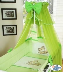 Moskytiéra nad postýlku šifonová - MÉĎA BARNABÁŠ zelená - obrázek 2