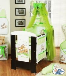 Moskytiéra nad postýlku šifonová - MÉĎA BARNABÁŠ zelená - obrázek 3