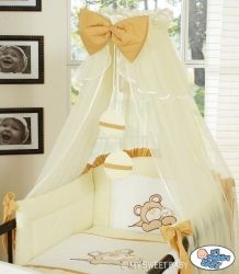 Moskytiéra nad postýlku šifonová - MÉĎA BARNABÁŠ smetanová - obrázek 2