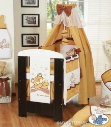 Nebesa nad postýlku bavlněná - MÉĎA BARNABÁŠ hnědá - obrázek 2