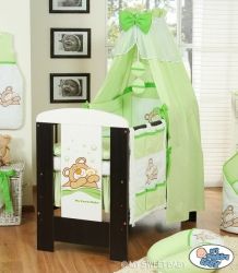 Nebesa nad postýlku bavlněná - MÉĎA BARNABÁŠ zelená - obrázek 1