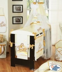 Nebesa nad postýlku šifonová - MÉĎA BARNABÁŠ bílá se smetanovou - obrázek 2