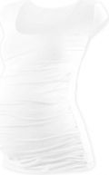Těhotenské tričko - mini rukáv - JOHANKA bílá velikost S/M - obrázek 1