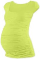 Těhotenské tričko - mini rukáv - JOHANKA - světle zelené velikost S/M - obrázek 1