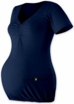 Těhotenská tunika krátký rukáv - TINA jeans velikost S/M - obrázek 1