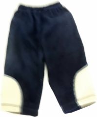 Kalhoty kojenecké fleece - VSADKY tmavě modré - vel.74 - obrázek 1