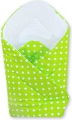Zavinovačka bavlna - PUNTÍKY na zeleném - Bobono varianta s výztuží - obrázek 1