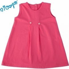 Šaty dětské bavlna - KYTIČKY růžové - vel.98 - obrázek 1