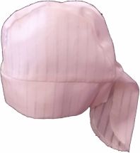 Čepice kojenecká plátno - PIRÁT růžová proužky - vel.62 - obrázek 1