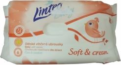 Ubrousky vlhčené - LINTEO BABY Soft&cream - 72ks - obrázek 1